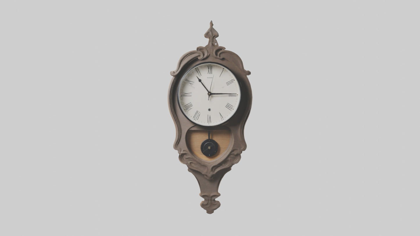 3D model Hanging Wall Clock model VR / AR / low-poly