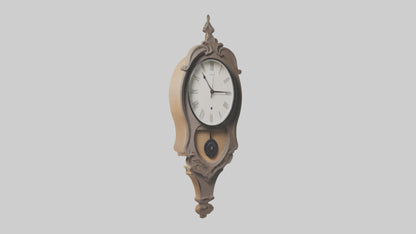 3D model Hanging Wall Clock model VR / AR / low-poly