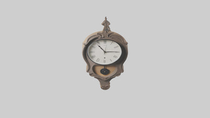 3D model Hanging Wall Clock model VR / AR / low-poly