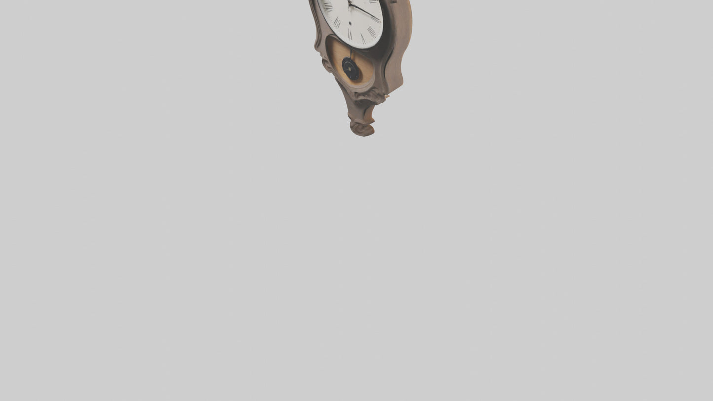 3D model Hanging Wall Clock model VR / AR / low-poly