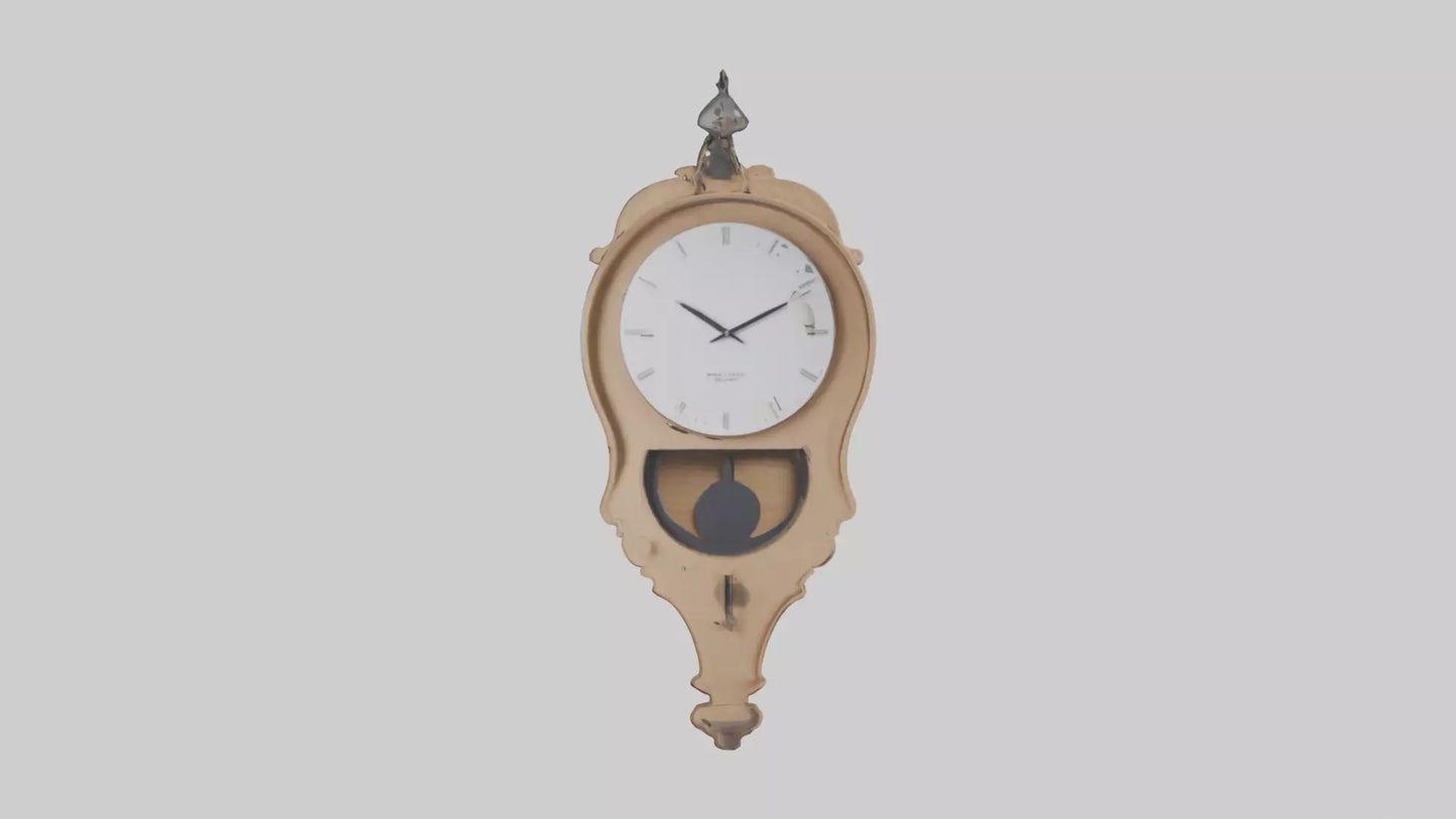 3D model Hanging Wall Clock model VR / AR / low-poly