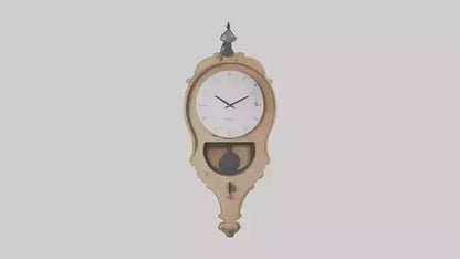 3D model Hanging Wall Clock model VR / AR / low-poly