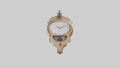3D model Hanging Wall Clock model VR / AR / low-poly