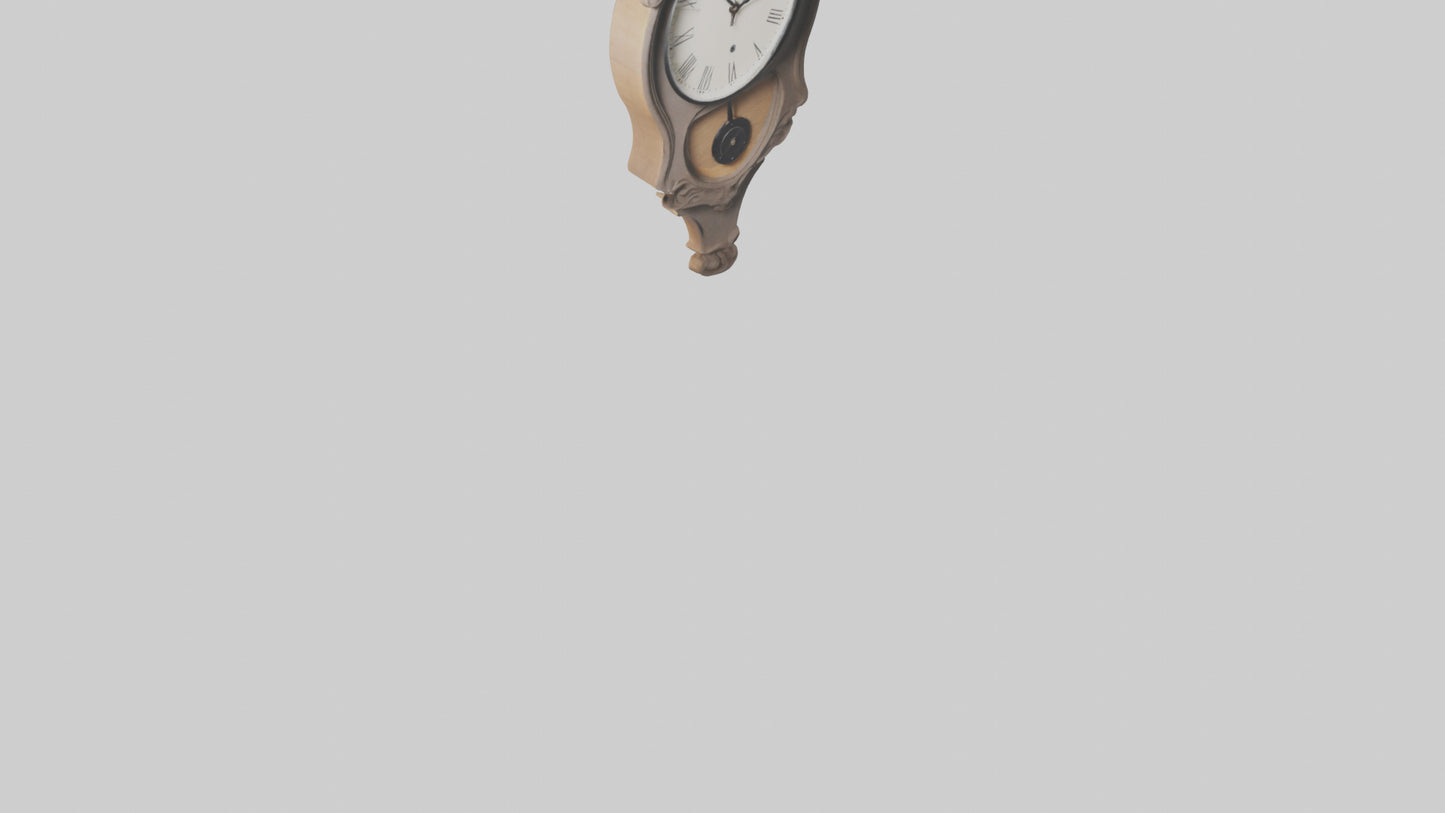 3D model Hanging Wall Clock model VR / AR / low-poly