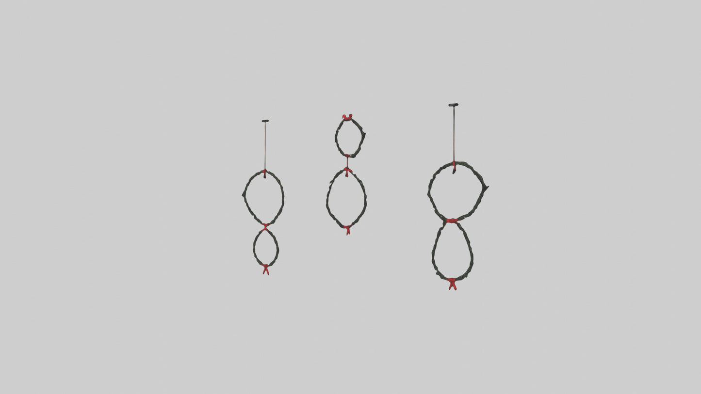 3D model Hanging Wreaths VR / AR / low-poly