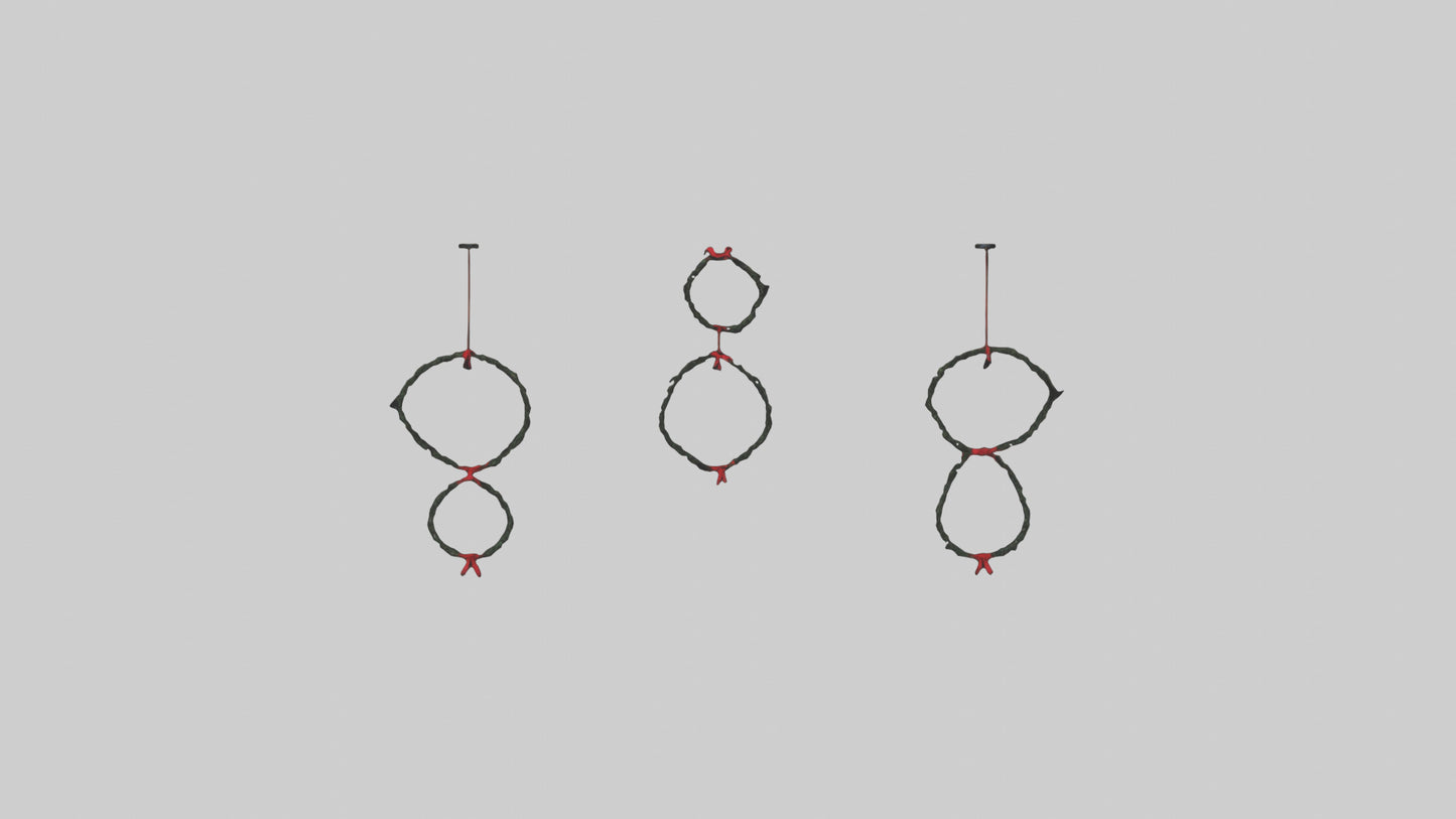 3D model Hanging Wreaths VR / AR / low-poly