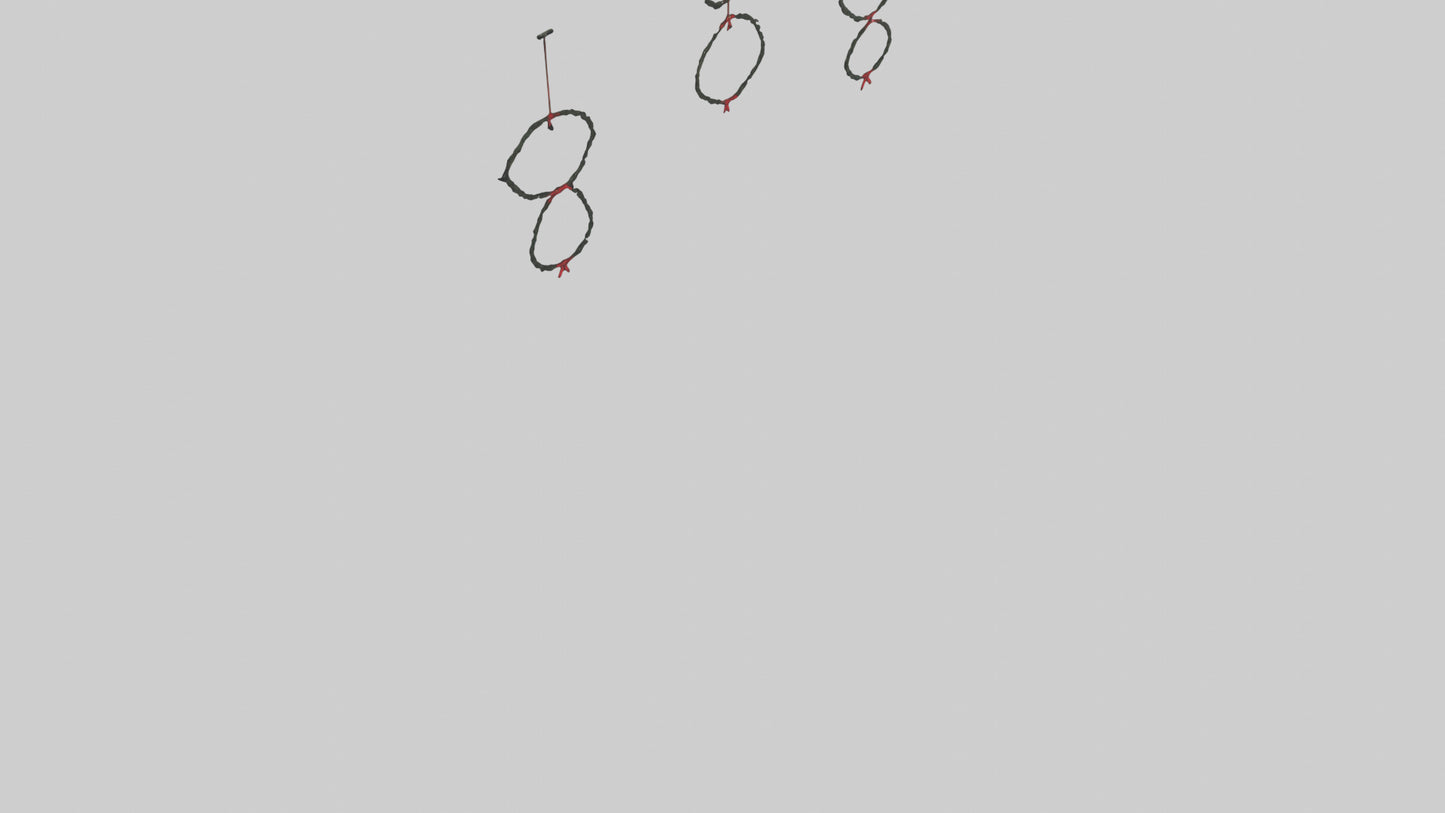 3D model Hanging Wreaths VR / AR / low-poly