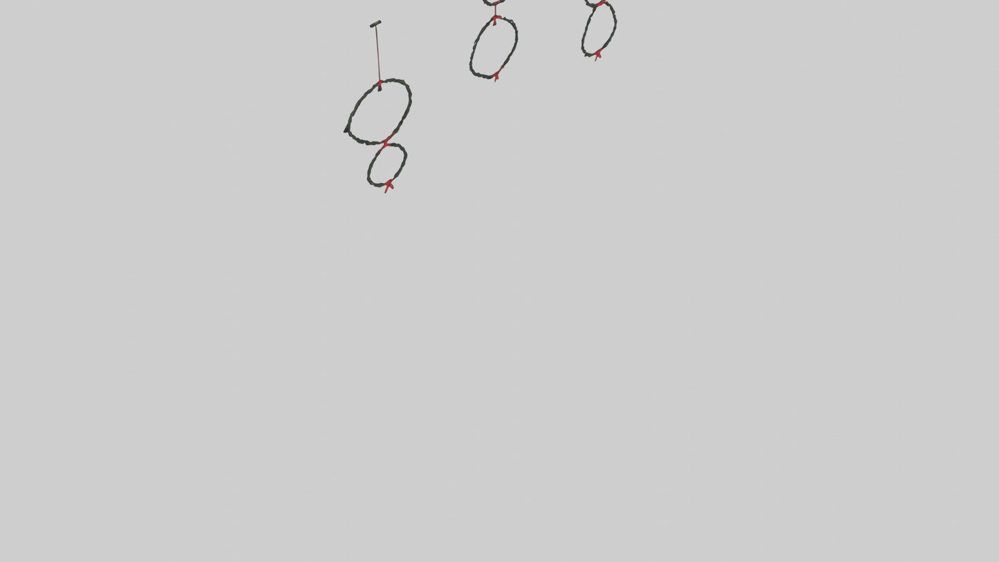 3D model Hanging Wreaths VR / AR / low-poly