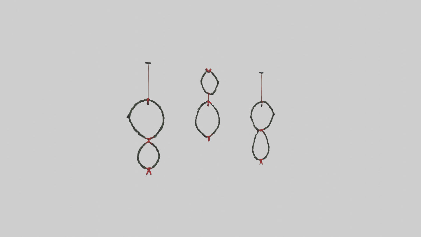 3D model Hanging Wreaths VR / AR / low-poly
