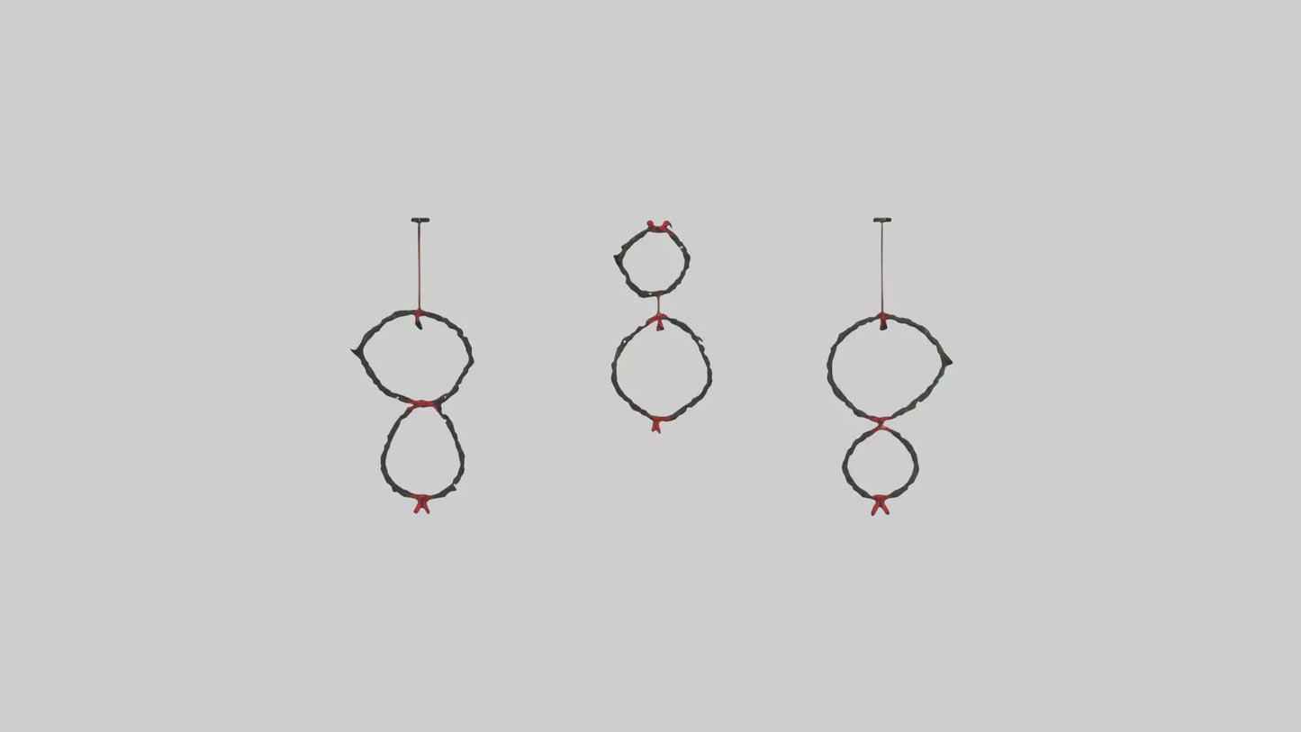 3D model Hanging Wreaths VR / AR / low-poly