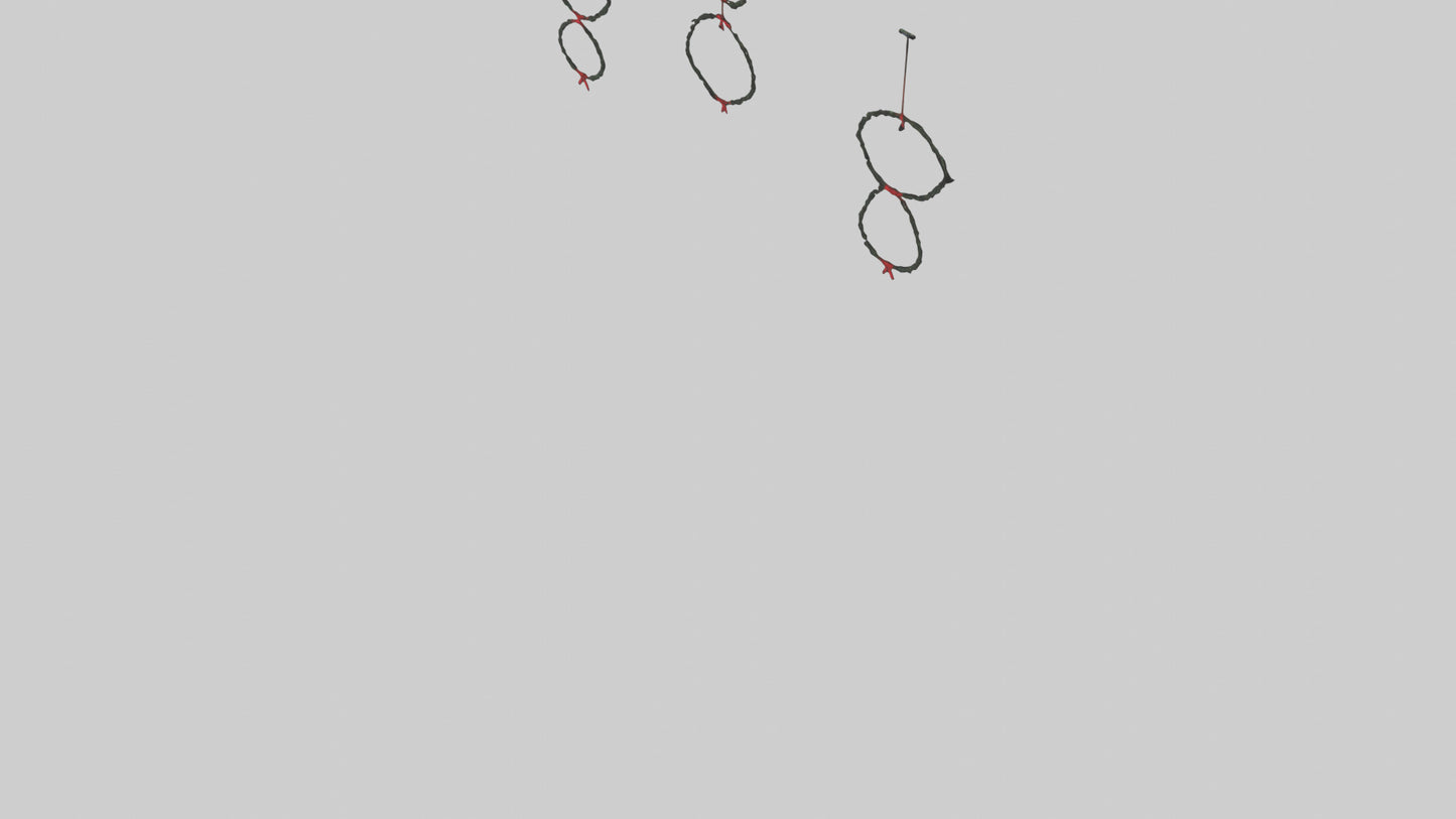 3D model Hanging Wreaths VR / AR / low-poly