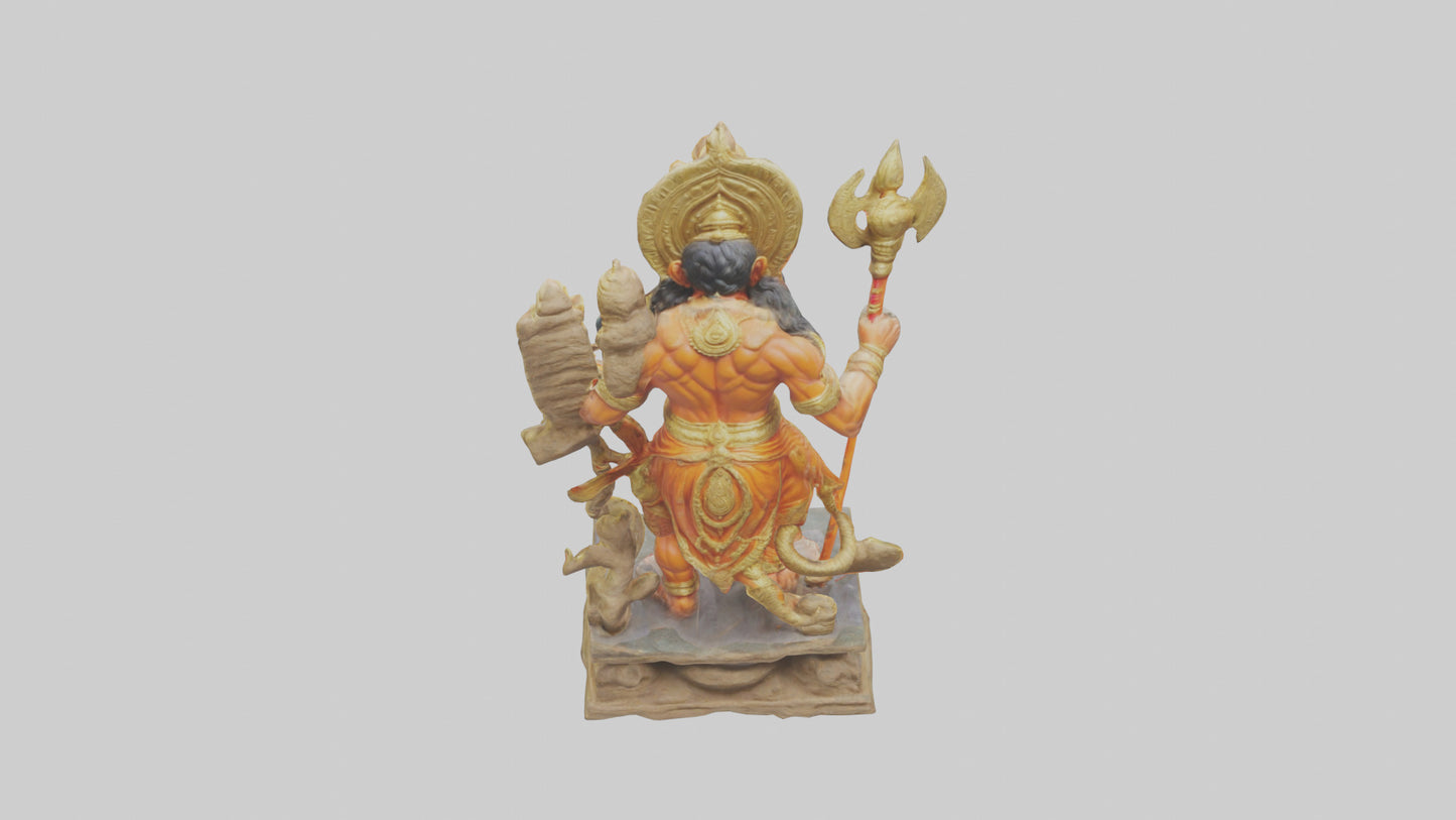 3D model Hanuman statue model VR / AR / low-poly