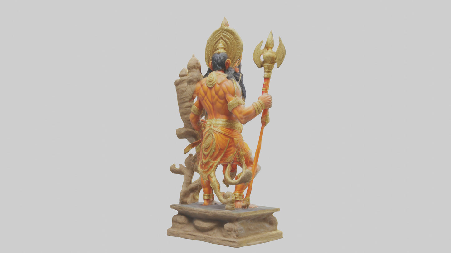 3D model Hanuman statue model VR / AR / low-poly