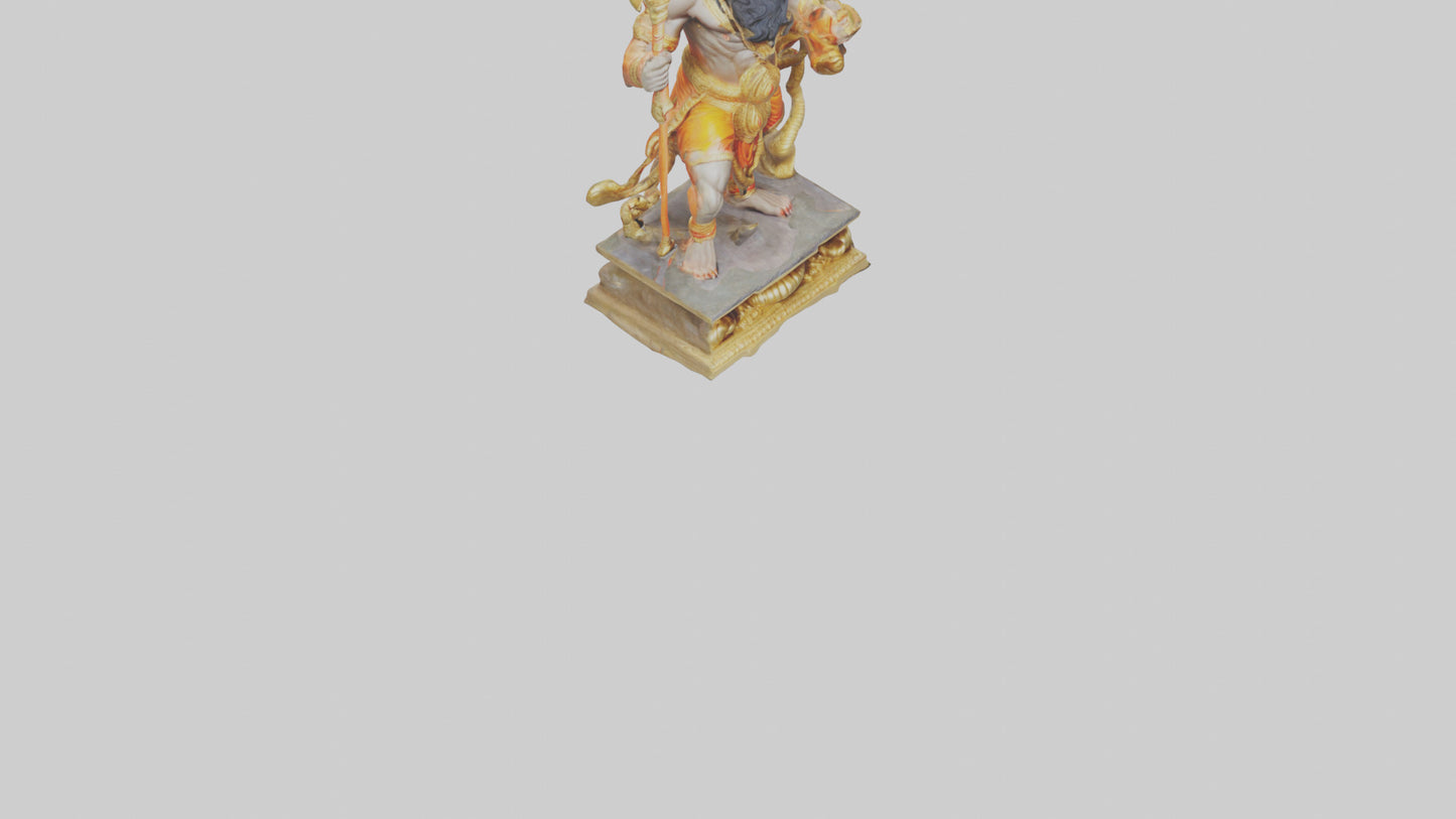 3D model Hanuman statue model VR / AR / low-poly