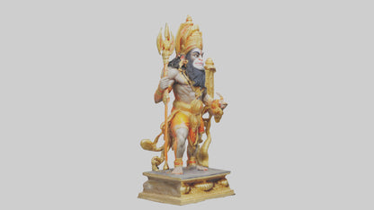 3D model Hanuman statue model VR / AR / low-poly