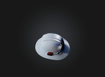 3D model hard hat VR / AR / low-poly