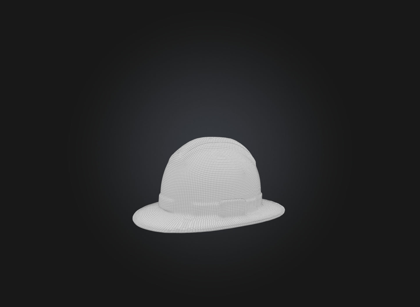 3D model hard hat VR / AR / low-poly