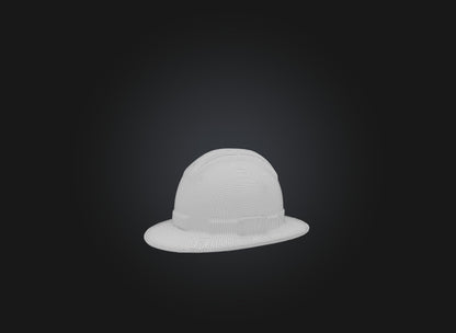 3D model hard hat VR / AR / low-poly
