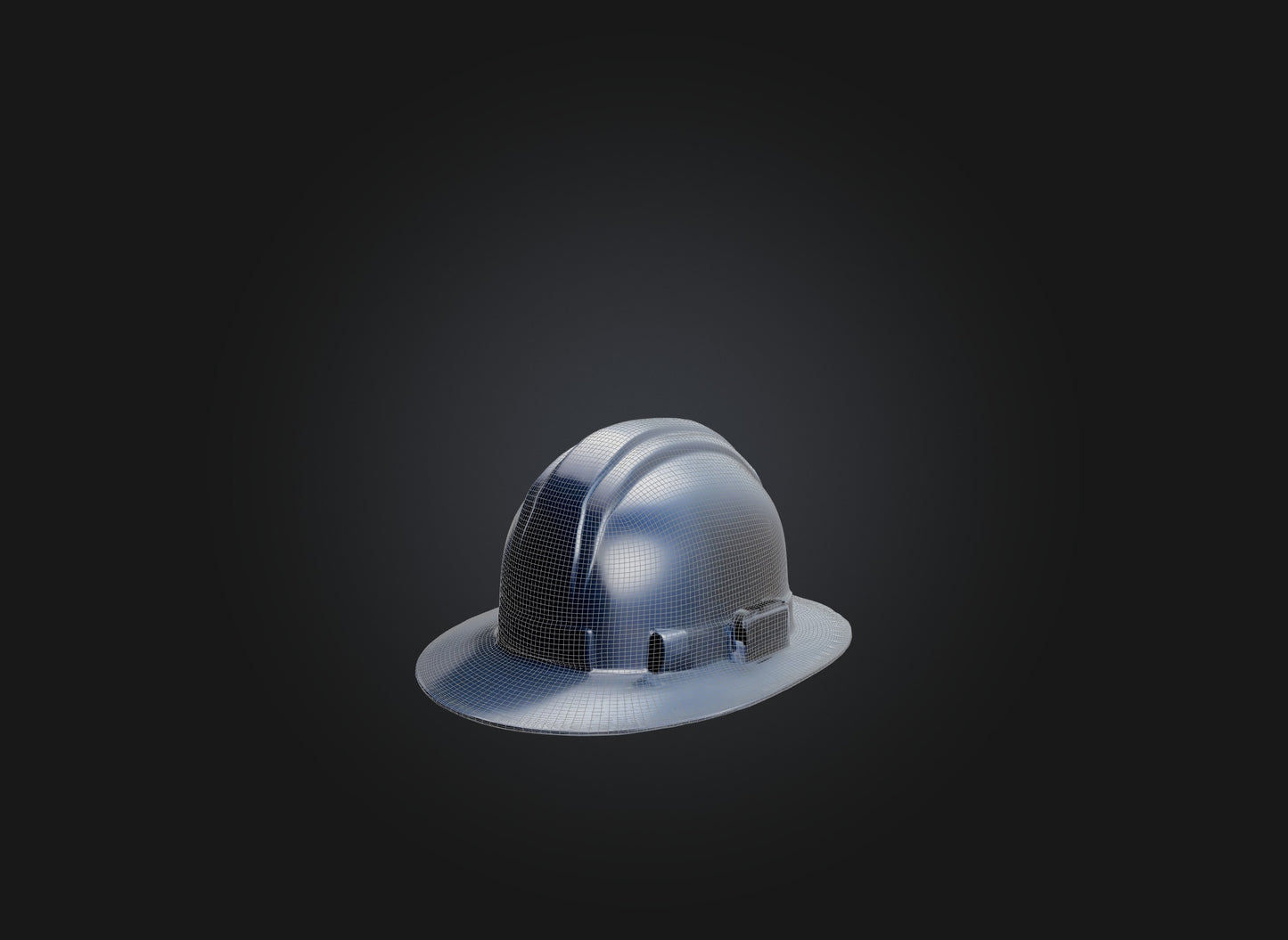 3D model hard hat VR / AR / low-poly