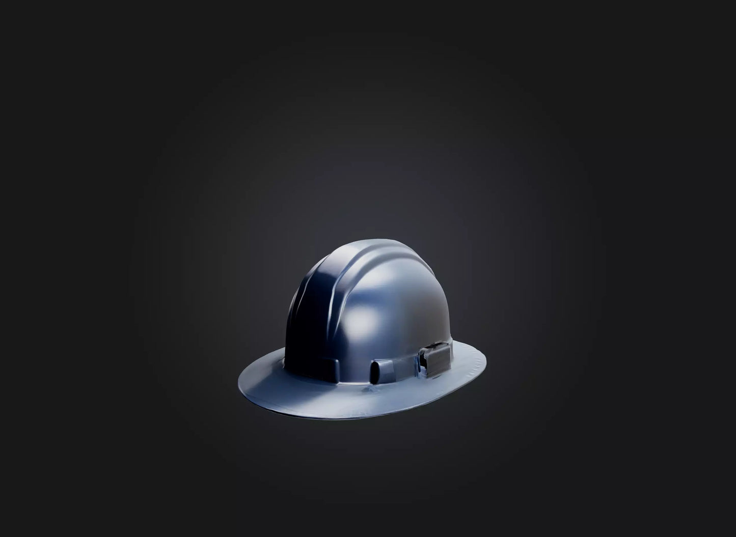 3D model hard hat VR / AR / low-poly