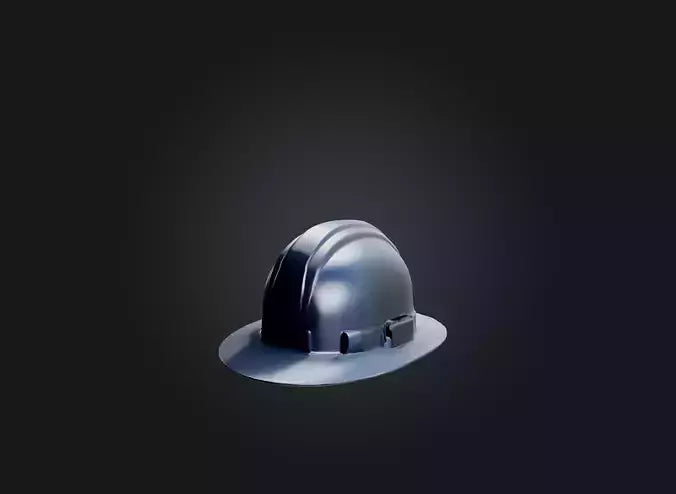 3D model hard hat VR / AR / low-poly