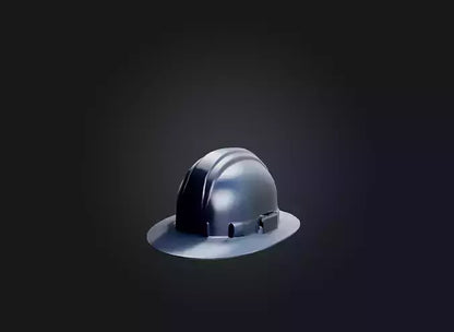 3D model hard hat VR / AR / low-poly