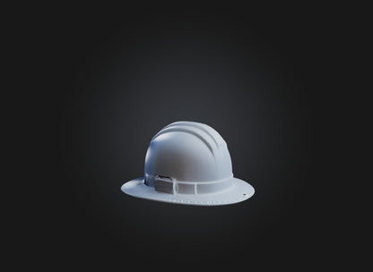 3D model hard hat VR / AR / low-poly