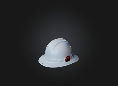 3D model hard hat VR / AR / low-poly