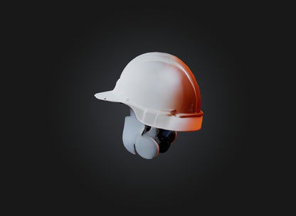 3D model hard hat model VR / AR / low-poly