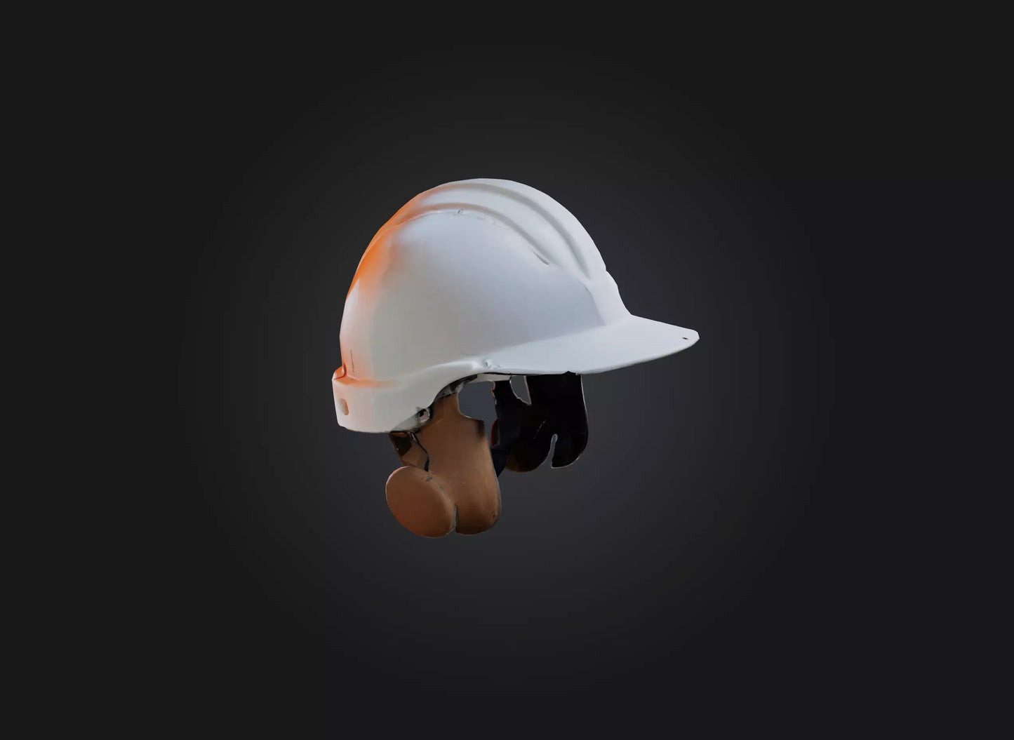 3D model hard hat model VR / AR / low-poly