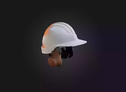 3D model hard hat model VR / AR / low-poly