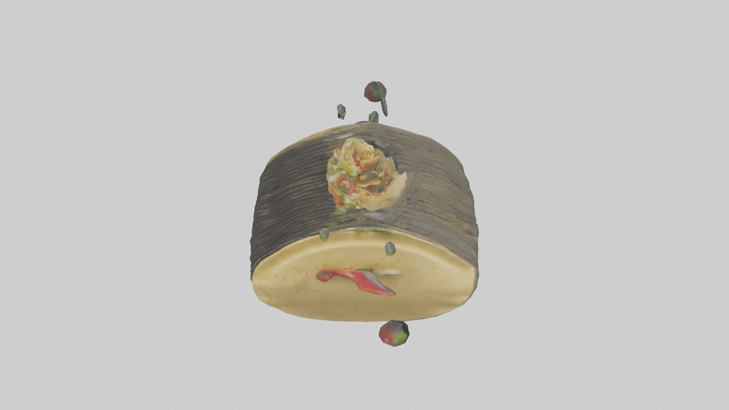 3D model Hard shell taco model VR / AR / low-poly