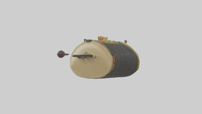3D model Hard shell taco model VR / AR / low-poly