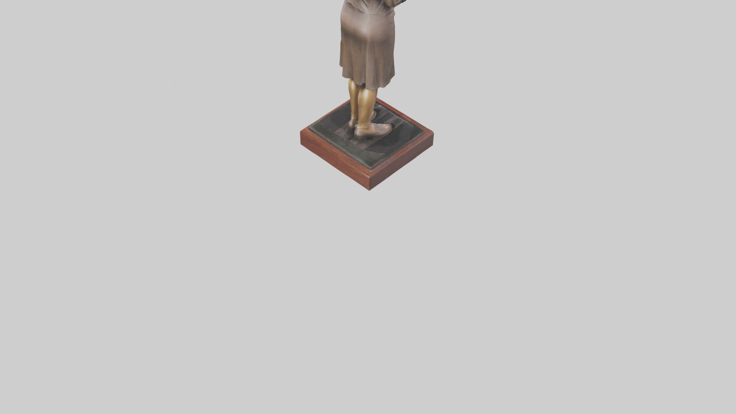 3D model Harper Lee statue model VR / AR / low-poly