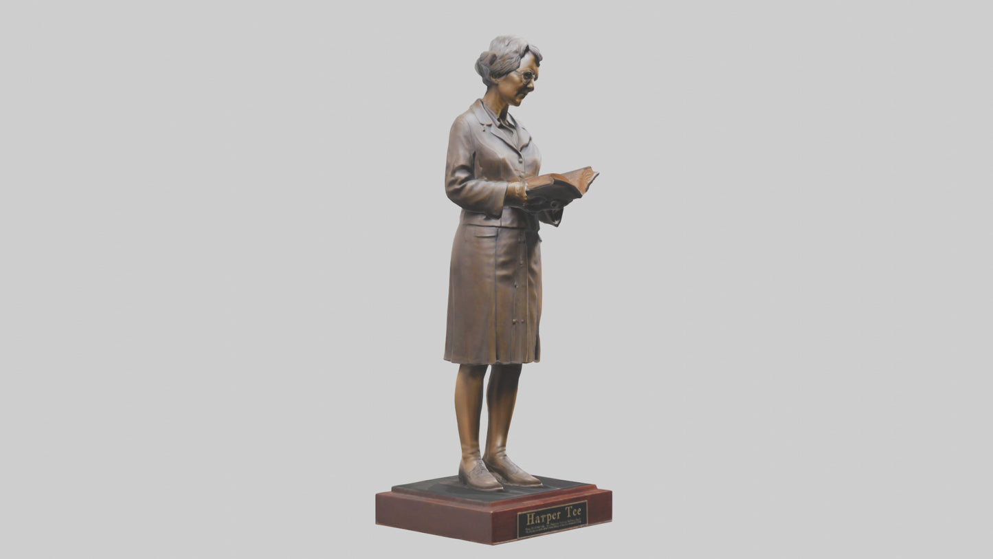 3D model Harper Lee statue model VR / AR / low-poly