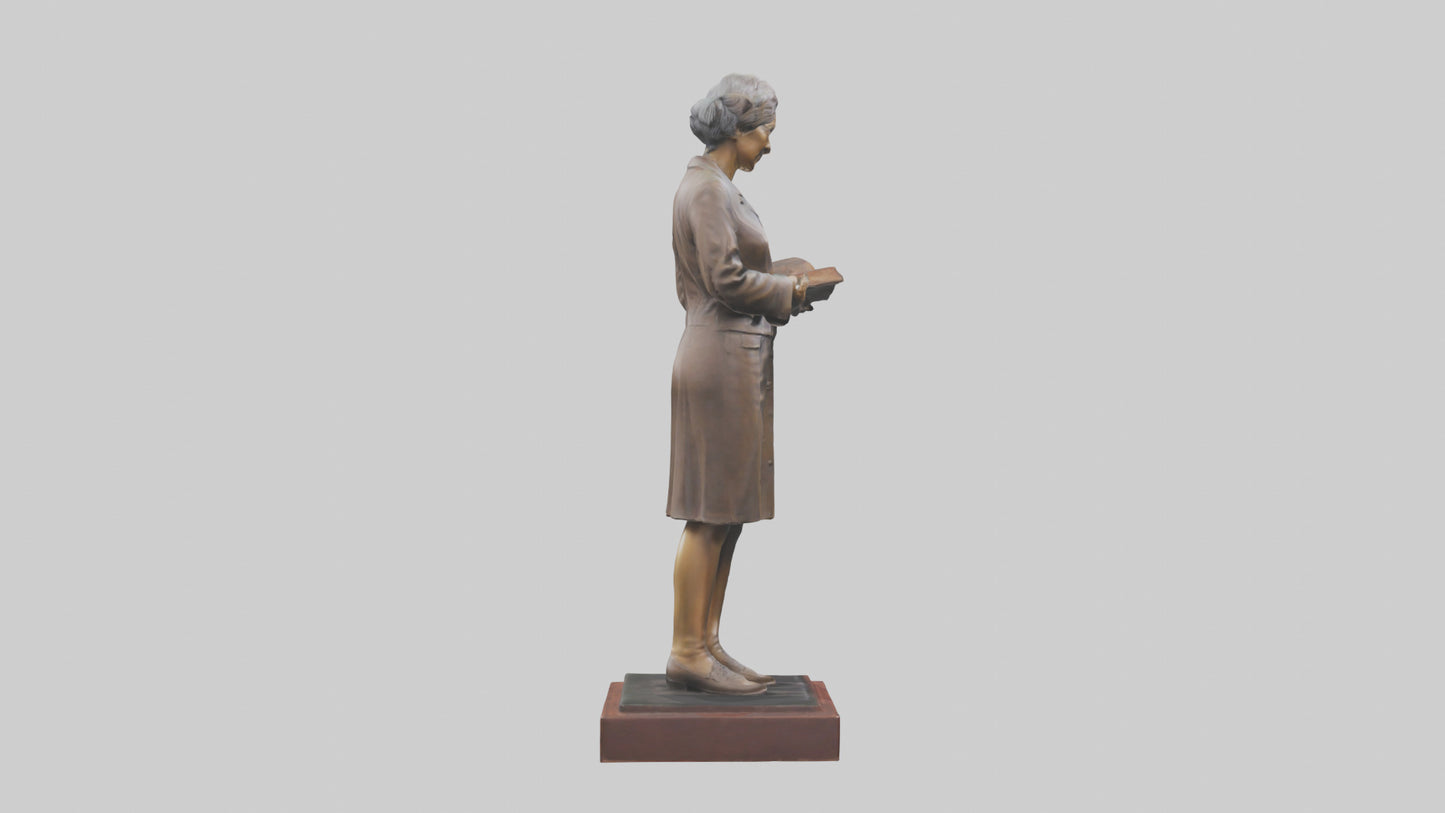 3D model Harper Lee statue model VR / AR / low-poly