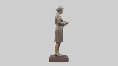 3D model Harper Lee statue model VR / AR / low-poly