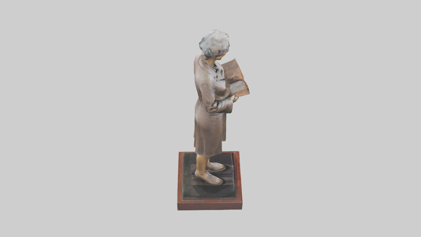 3D model Harper Lee statue model VR / AR / low-poly