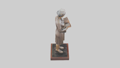3D model Harper Lee statue model VR / AR / low-poly