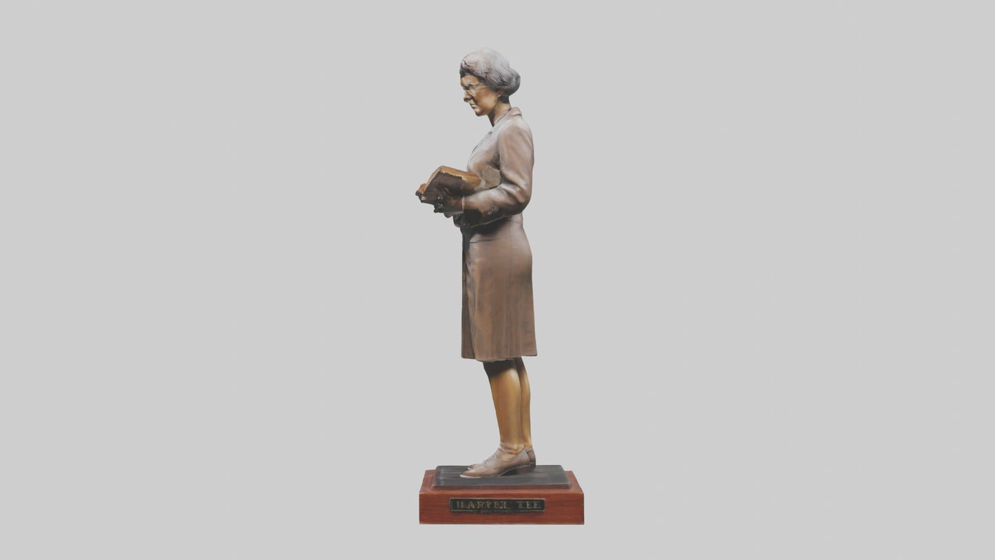 3D model Harper Lee statue model VR / AR / low-poly