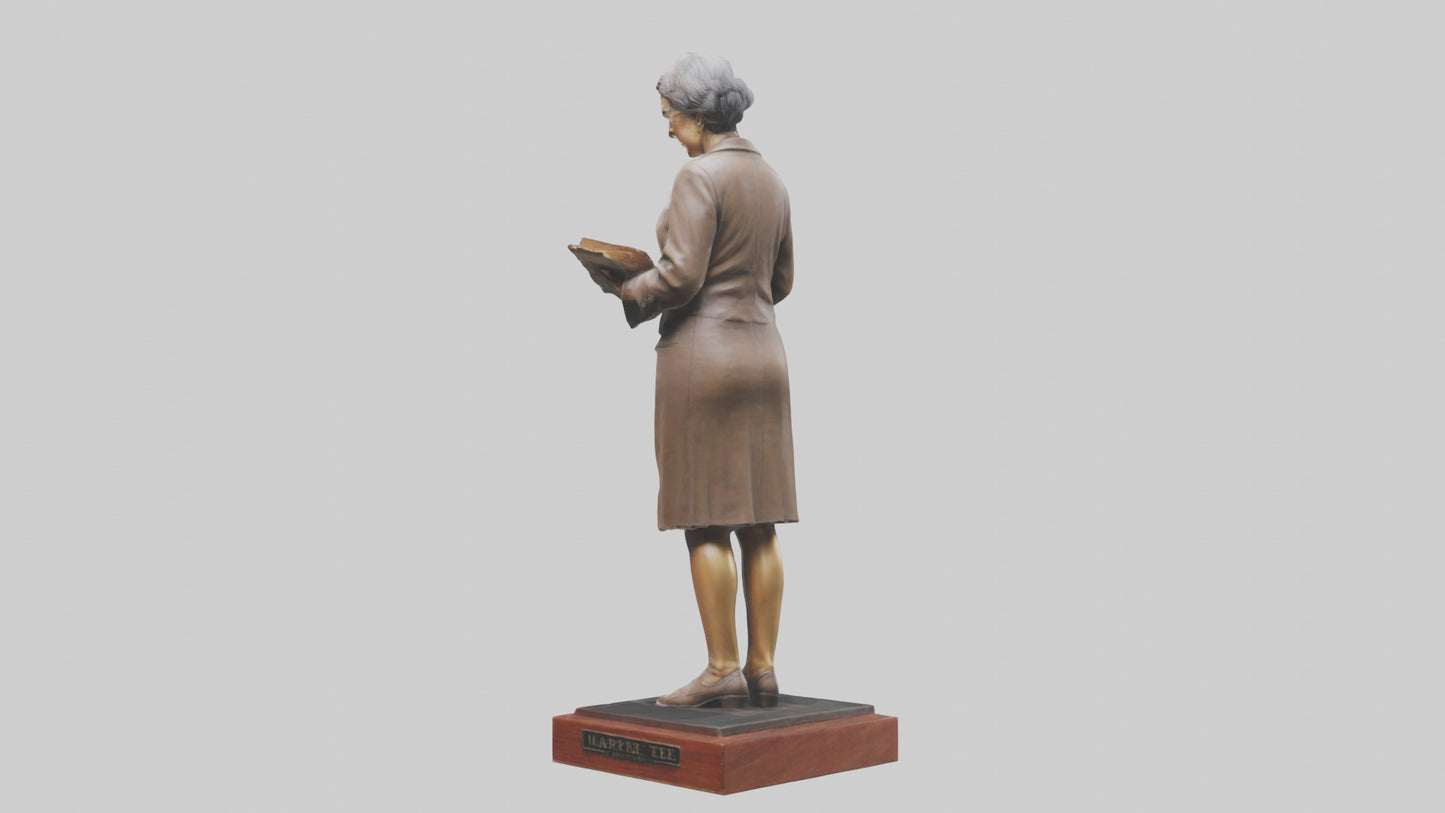 3D model Harper Lee statue model VR / AR / low-poly