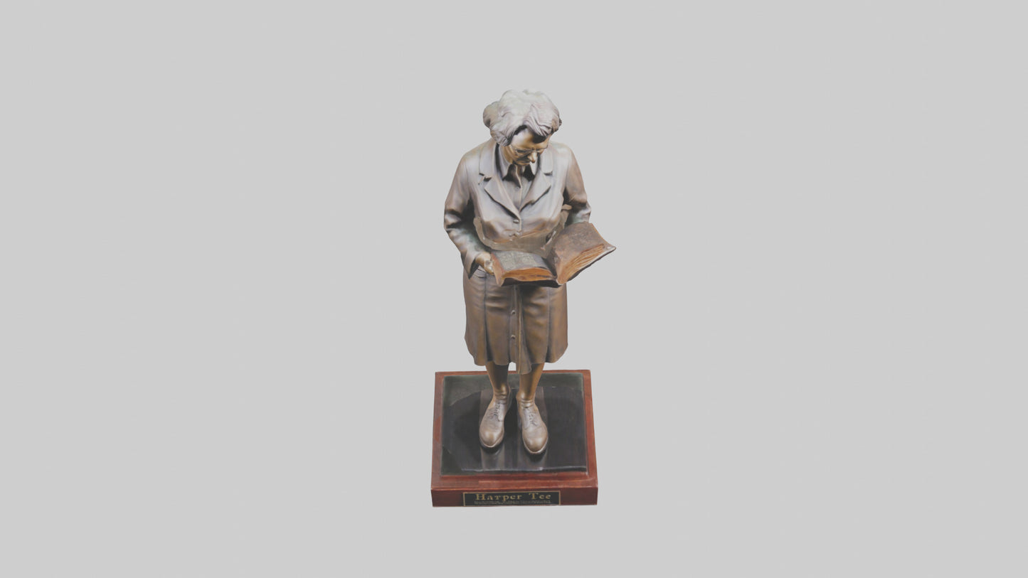 3D model Harper Lee statue model VR / AR / low-poly