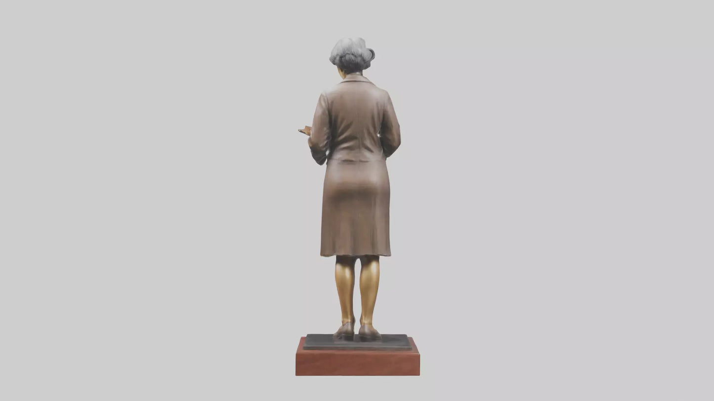 3D model Harper Lee statue model VR / AR / low-poly