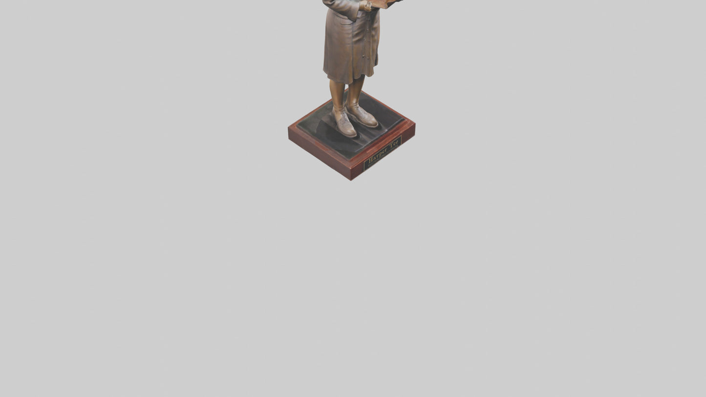 3D model Harper Lee statue model VR / AR / low-poly