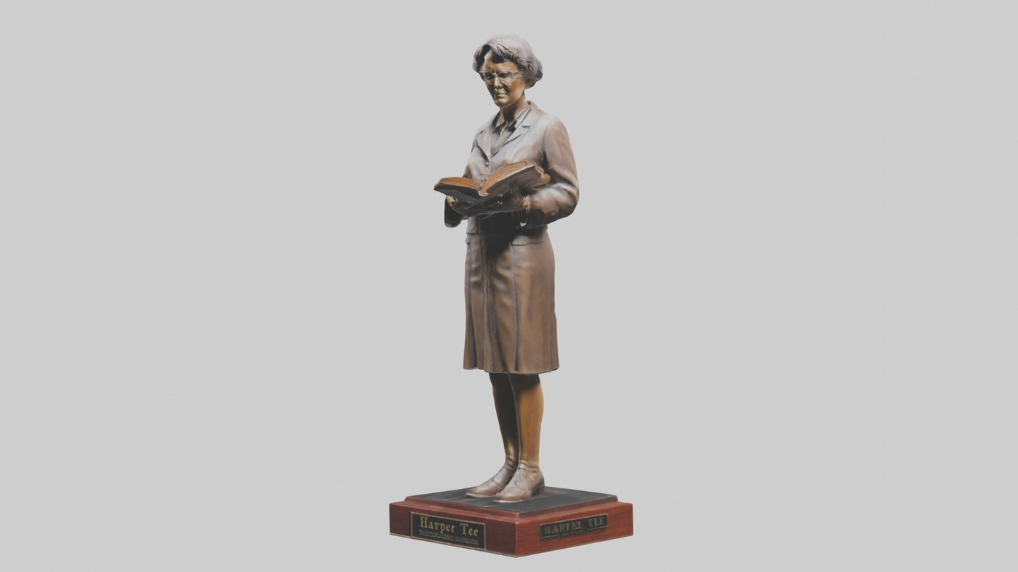 3D model Harper Lee statue model VR / AR / low-poly