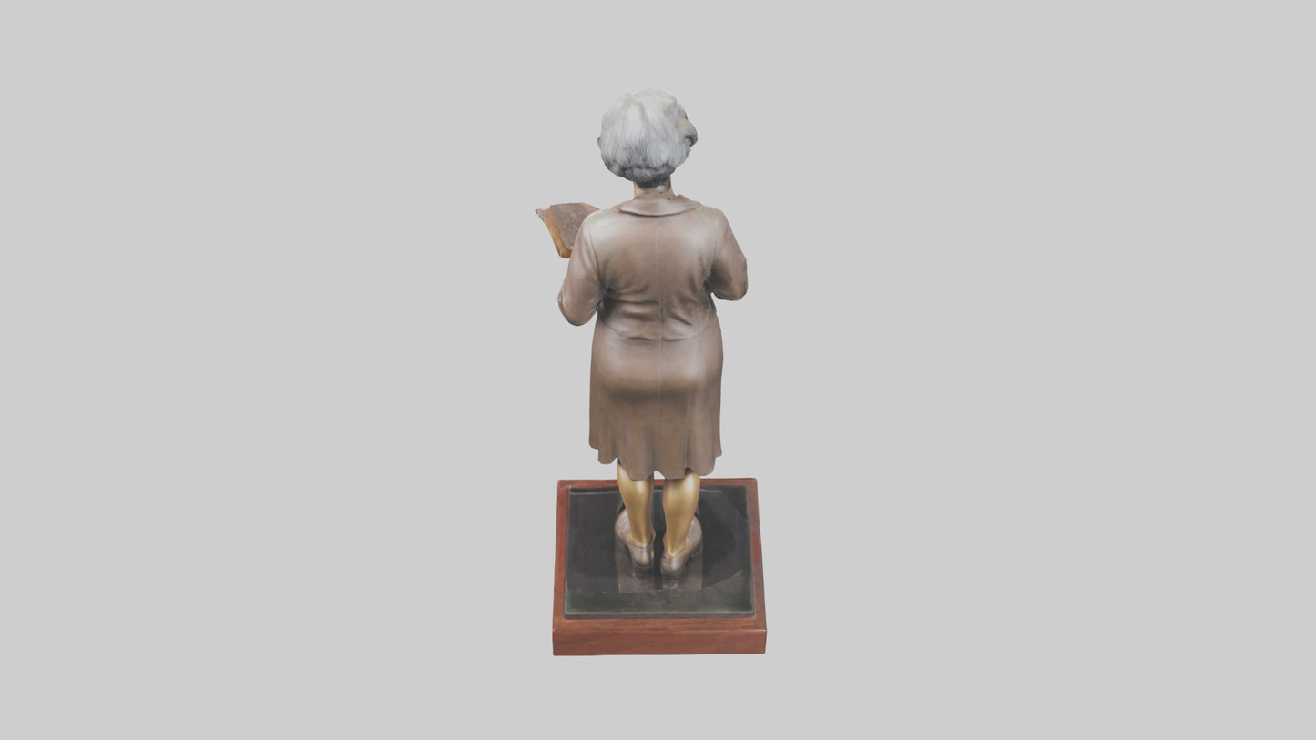 3D model Harper Lee statue model VR / AR / low-poly