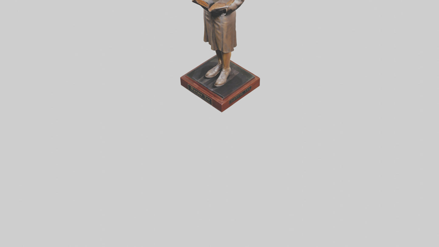 3D model Harper Lee statue model VR / AR / low-poly