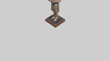 3D model Harper Lee statue model VR / AR / low-poly