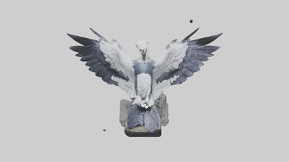 3D model Harpy Eagle statue model VR / AR / low-poly
