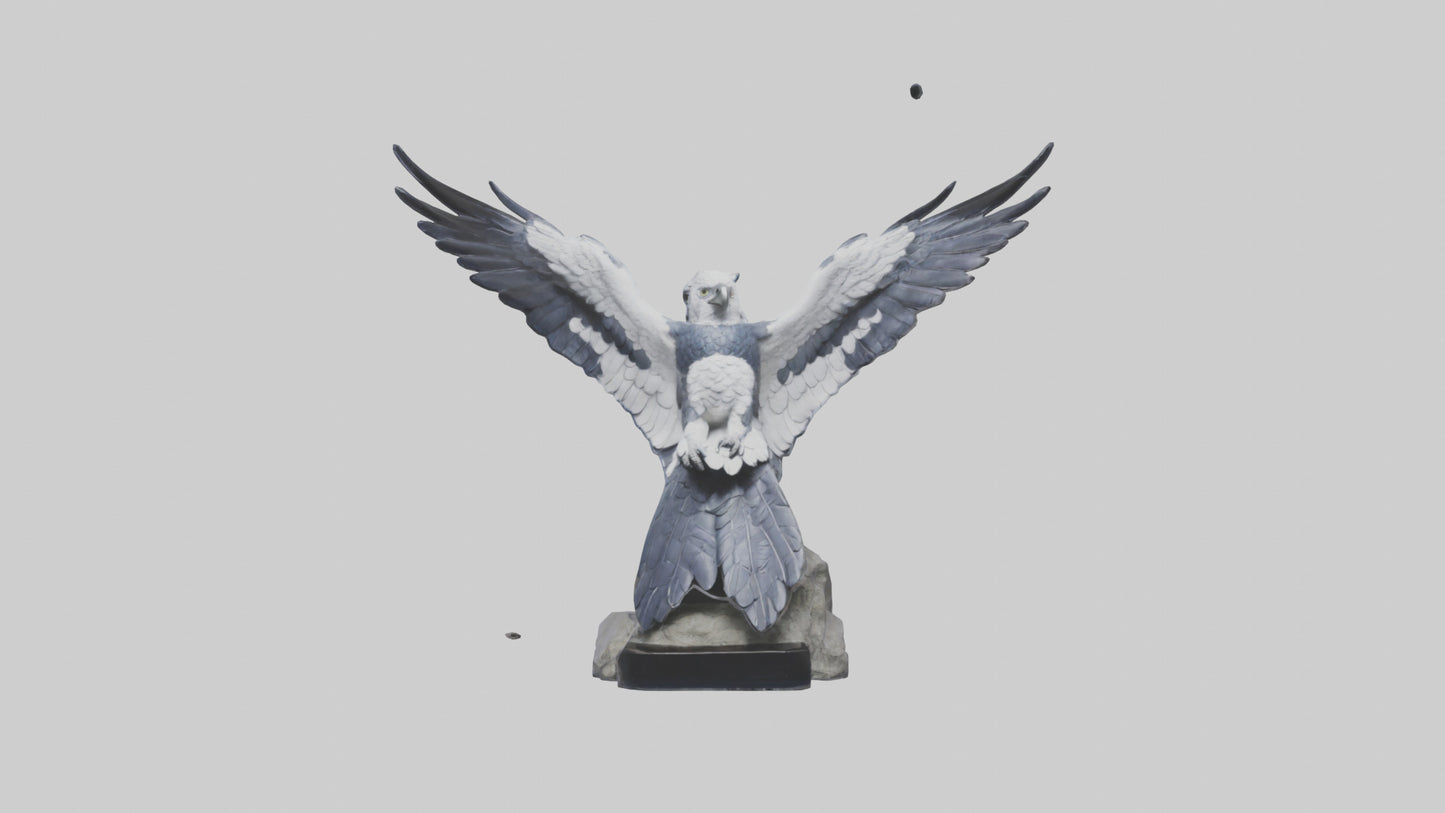 3D model Harpy Eagle statue model VR / AR / low-poly